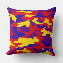 Vibrant Camouflage Dekorativ kudde