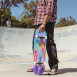Vibrant Cascade Mini Skateboard Bräda 18,5 Cm<br><div class="desc">En dynamisk och färgstark abstrakt design med en harmonisk blandning av levande blues,  gulter,  pinkar och lila. Biet fångar upp ett energiskt flöde av att droppa målarliknande linjer,  vilket framkallar en känsla av rörelse och lek. Perfekt för dem som kärlek djärvt och uttryckligt utformar fullt av glädje och färg.</div>