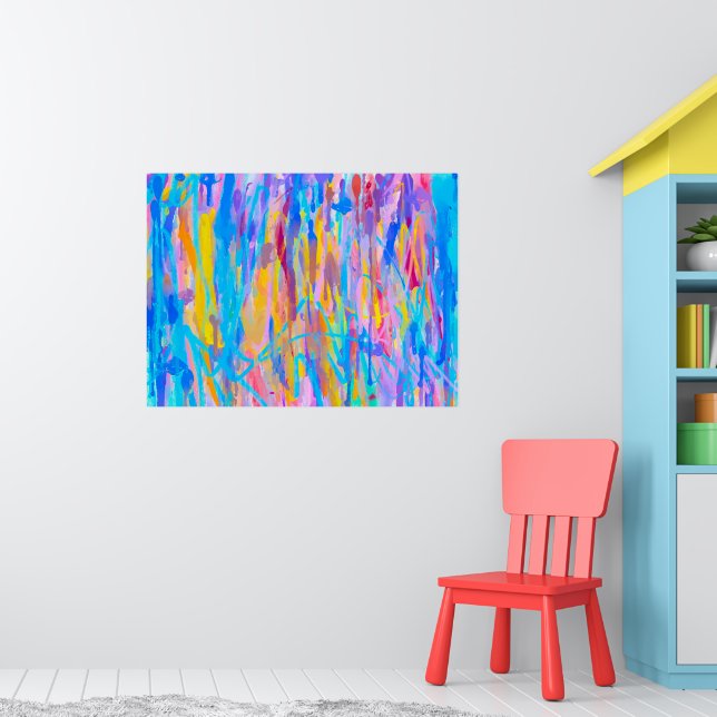 Vibrant Cascade Poster (Barnkammare 1)