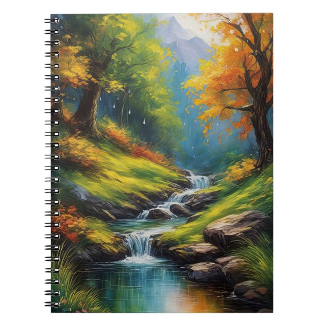 Vibrant Cascades Anteckningsbok (Framsidan)