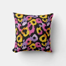 Vibrant Cheetah Animal Print Retro Glam Snyggt Kudde