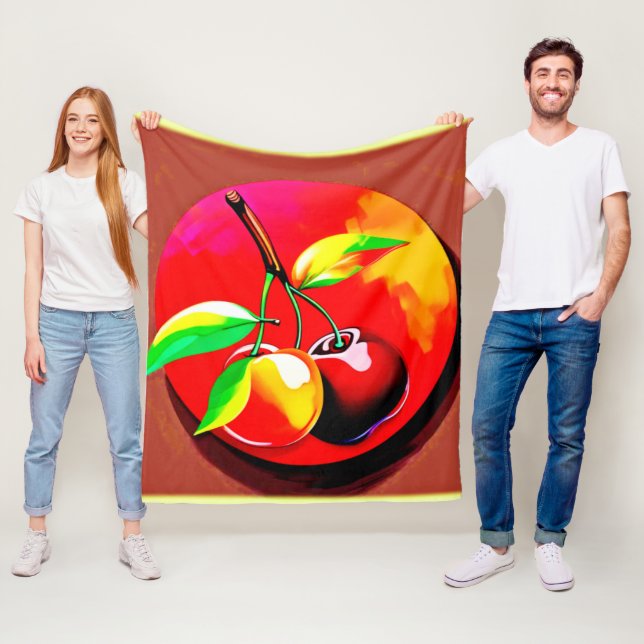 Vibrant Cherry Duo Fleecefilt (På plats)