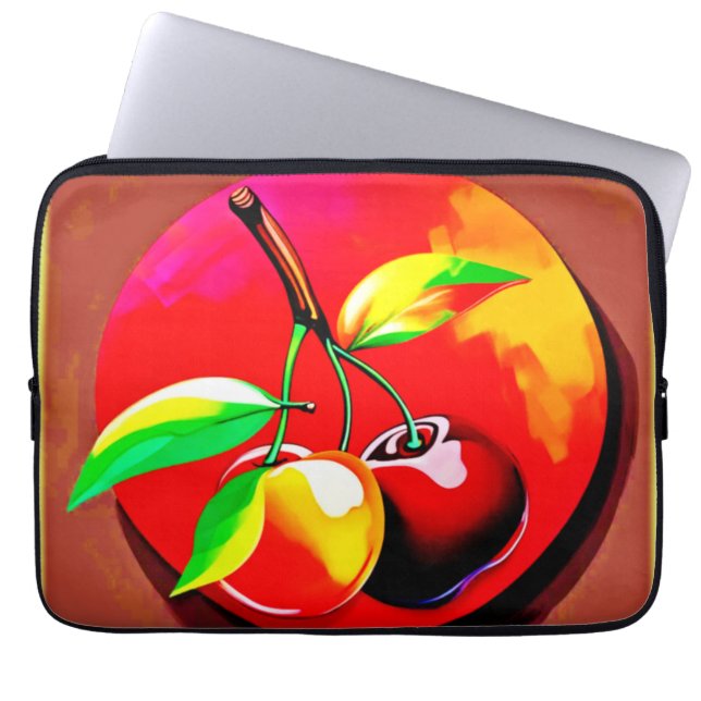 Vibrant Cherry Duo Laptop Fodral (Framsidan)