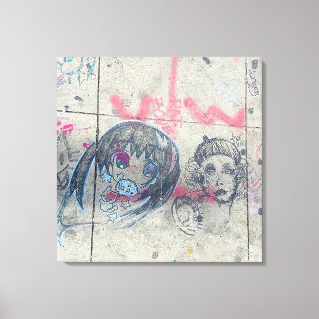 Vibrant Chicago graffiti Canvastryck (Framsida)