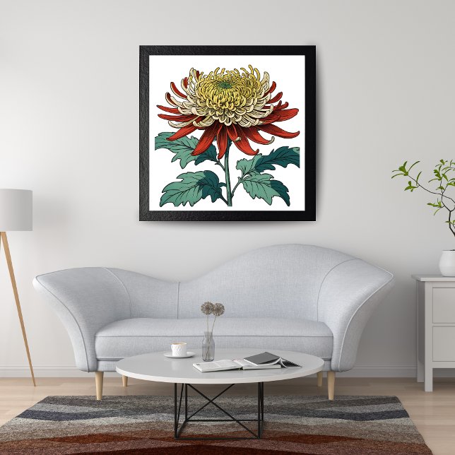 Vibrant Chrysanthemum Splendor Fototryck (Skapare uppladdad)