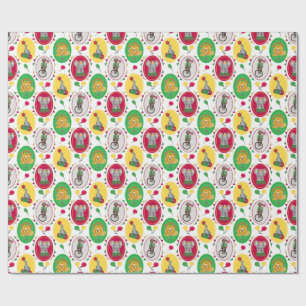 Vibrant cirkusdjur Primärt Färg Presentpapper