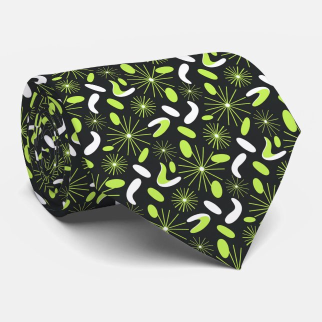 Vibrant Citrus Green Mid-Century Modern Starburst  Slips (Rullad)