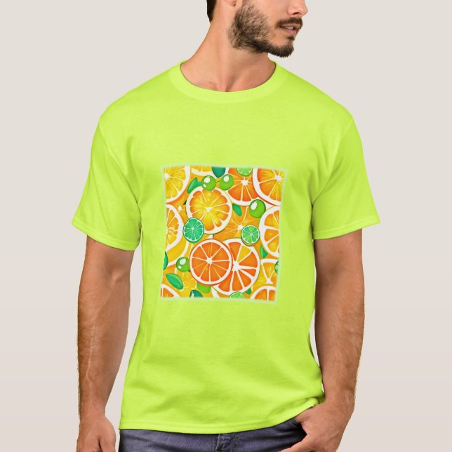 Vibrant Citrus Medley - färska och saftiga skivor T Shirt (Framsida)