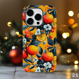 Vibrant Citrus och Berry Mönster för ett färskt ut