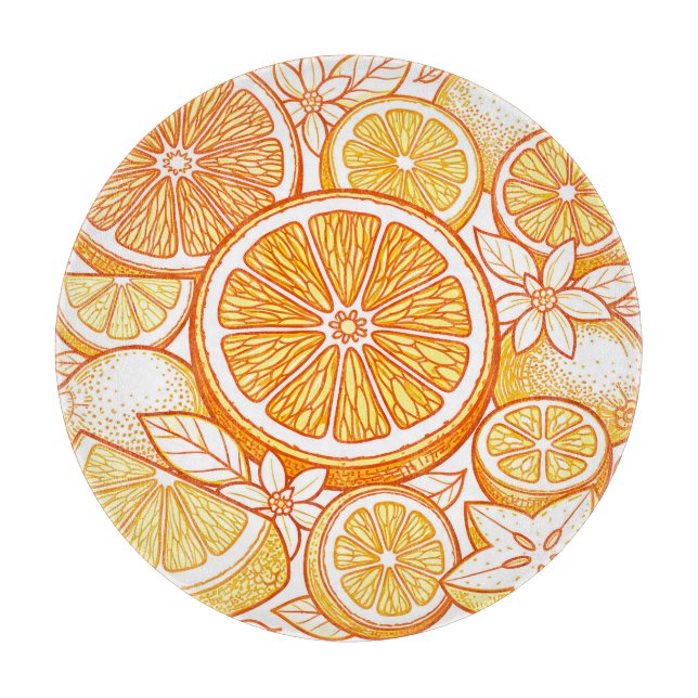 Vibrant Citrus Orange Slice Pattern (Framsidan)
