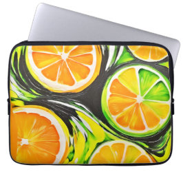 Vibrant citrusfärg laptop fodral