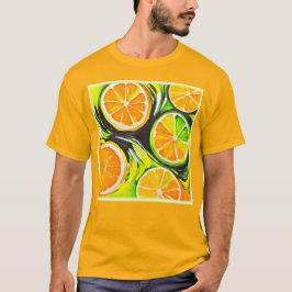 Vibrant citrusfärg t shirt