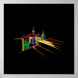 Vibrant City Poster
