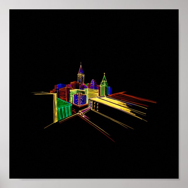 Vibrant City Poster (Framsidan)