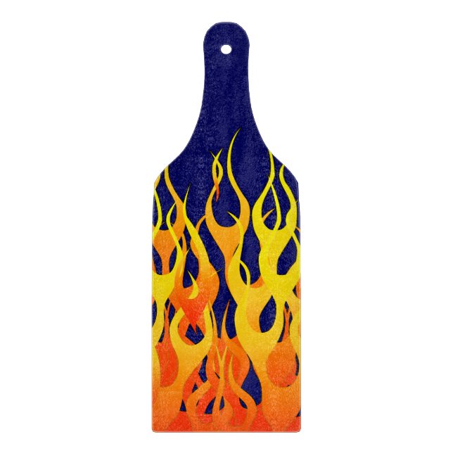 Vibrant Classic Tävla Flames på marinblått (Framsidan)
