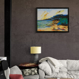 Vibrant Coastal Landscape Fototryck