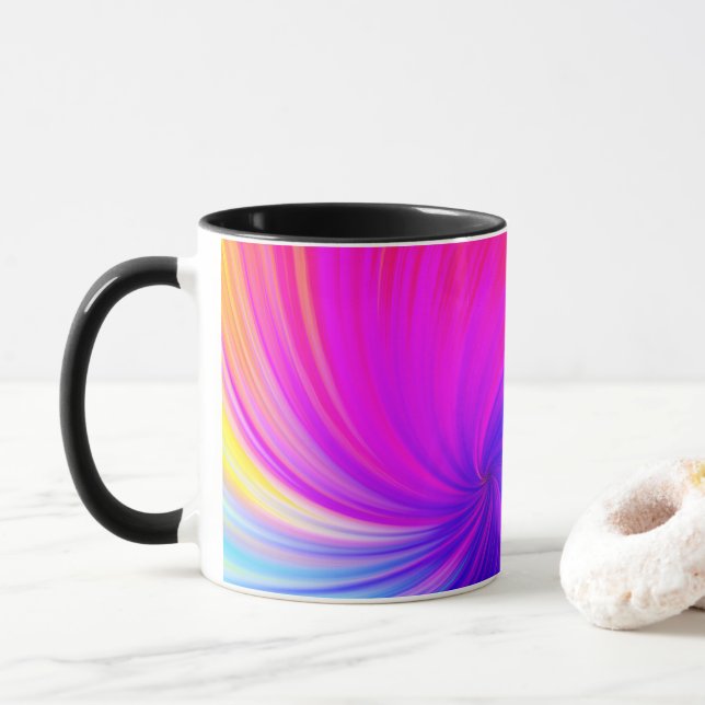 Vibrant Color Aesthetic Pattern Mugg (Med munk)