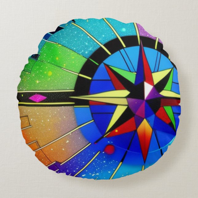Vibrant Compass Dekorativ kudde (Framsidan)