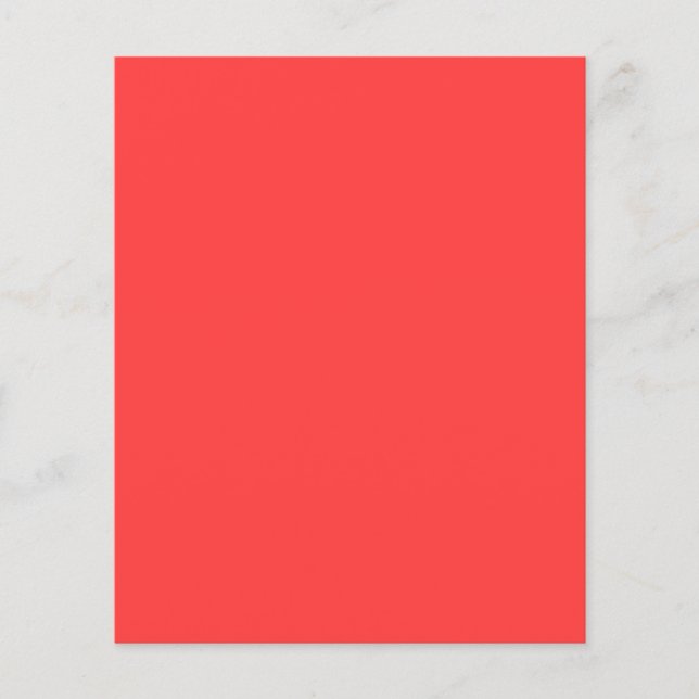 Vibrant Coral Background Färg anpassar detta Flygblad (Framsidan)