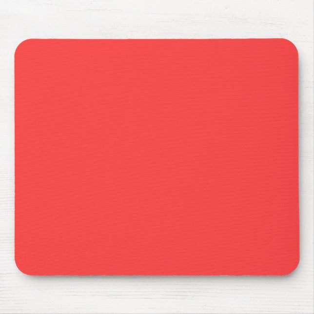 Vibrant Coral Färg anpassar detta Musmatta (Framsidan)