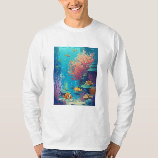 Vibrant Coral Reef T-Shirt (Framsida)