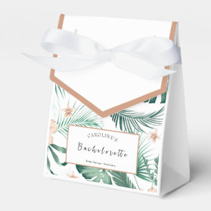 Vibrant Coral Tropical Bachelorette-kolv Presentaskar