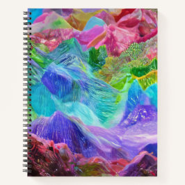 Vibrant Crystal Mountain Abstrakt