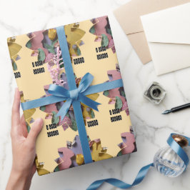 Vibrant Cut Bunny & Easter Eggs  Wrapping Paper Presentpapper