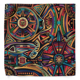 Vibrant Cyan "Kronicle of the Ancients" Mode B Bandana
