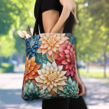 Vibrant Dahlia Blommigt Colorful Allover Mönster