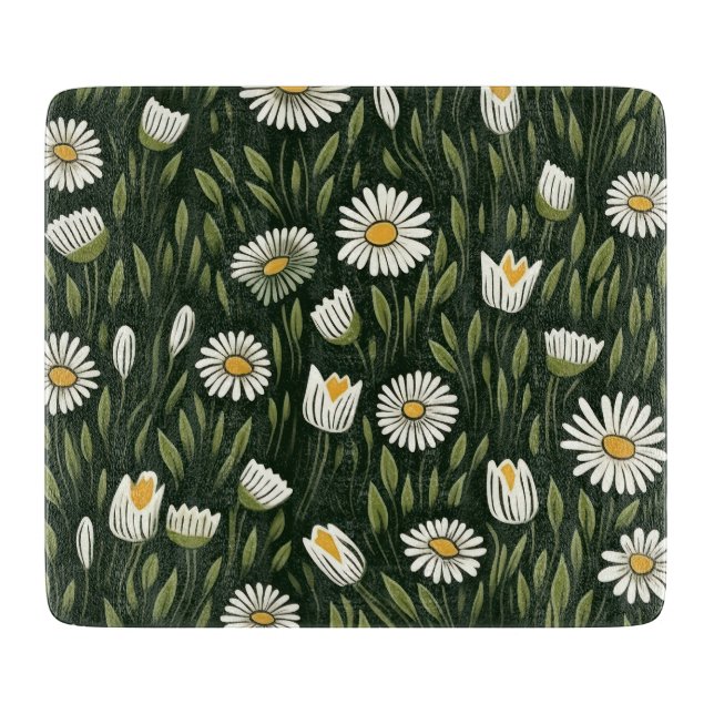 Vibrant Daisy Pattern with Lush Green Accents (Framsidan)