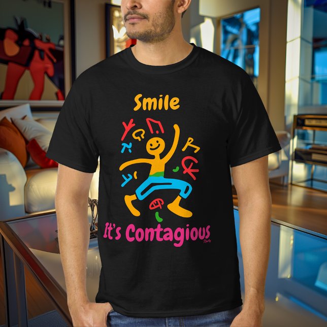 Vibrant Dancing Character Pop Art T-Shirt (Skapare uppladdad)