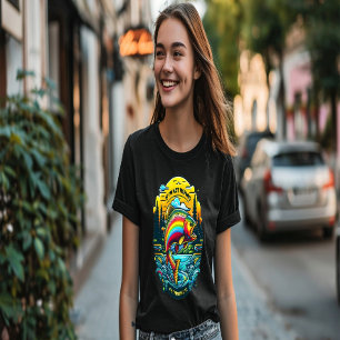 Vibrant Dawn på Anglers Dream Rainbow Trout T Shirt