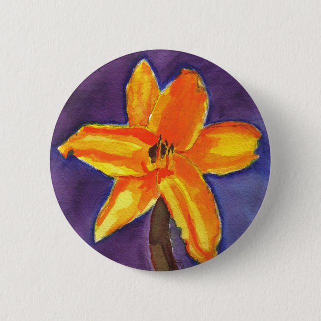 Vibrant Day Lily Knapp (Framsida)