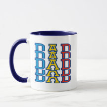 Vibrant Designer Pappa Kaffe koppar, Fars dag