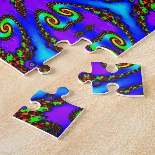 Vibrant digital-kaleidoskopart pussel (Sidan)