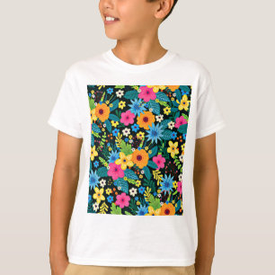 Vibrant Ditsy Flowers Blommönster-43785 T Shirt