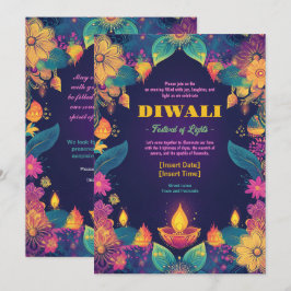 Vibrant Diwali Radiance Inbjudningar