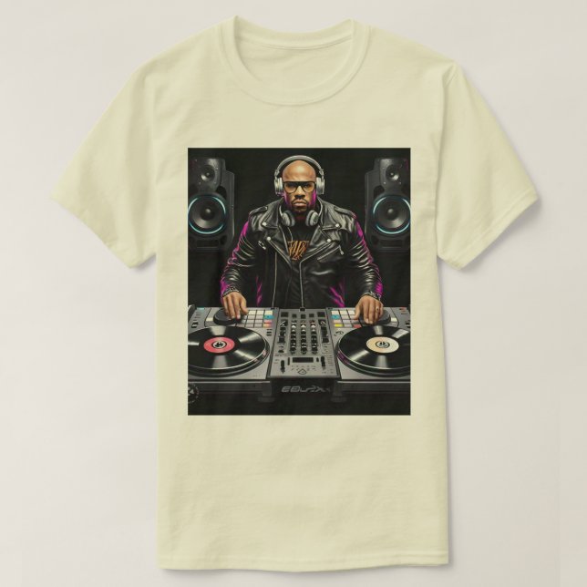"Vibrant DJ Print T-Shirt: Elevera Stil" T Shirt (Design framsida)