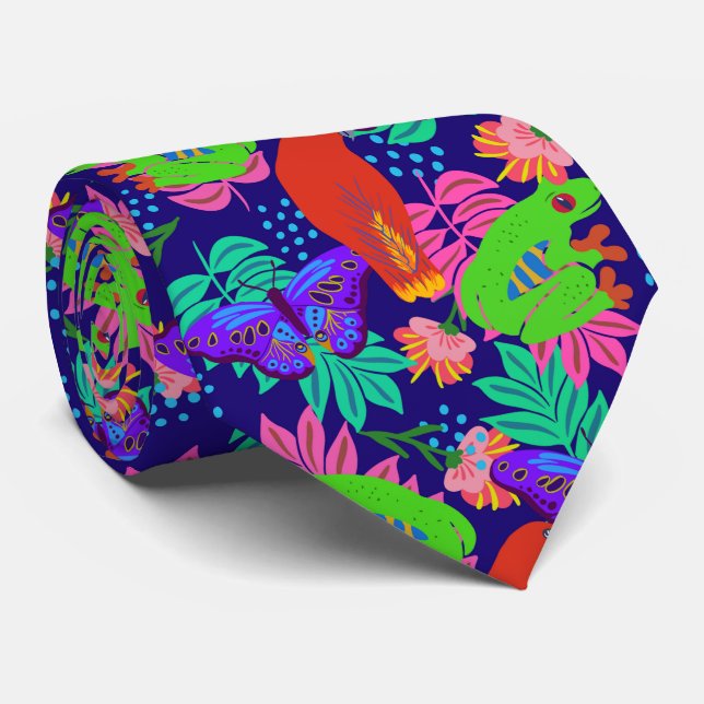 Vibrant djungel mönster slips (Rullad)