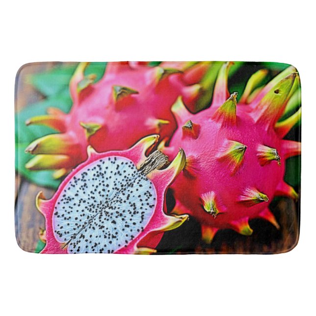 Vibrant Dragon Fruit Beauty Design Badrumsmatta (Framsidan)
