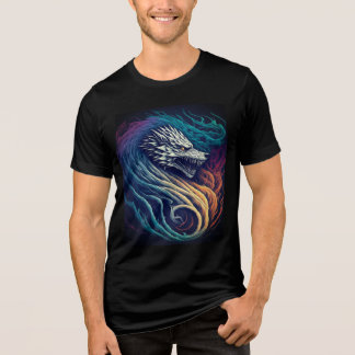 Vibrant Dragon Fury: Fet Färg, Epic Design" T Shirt