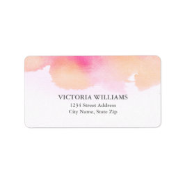 Vibrant Dreams Address Label/Rosa & Peach Adressetikett