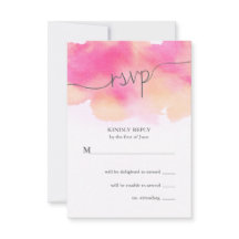 Vibrant Dreams Bröllop OSA Card / Rosa & persikor