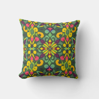 Vibrant Elegance Kudd - Sömlös Mönsterdesign Kudde