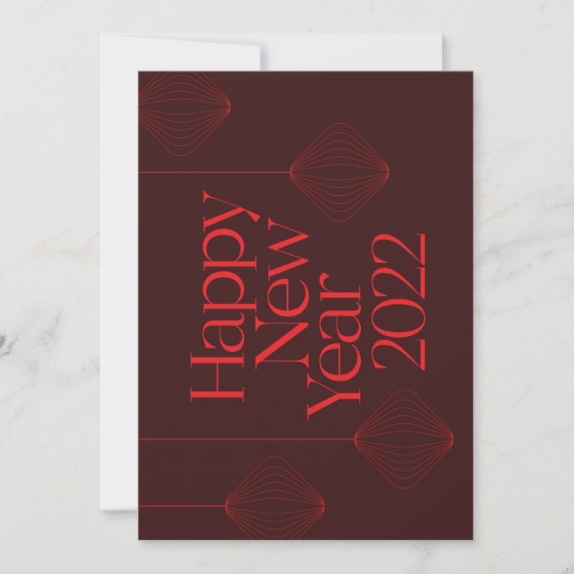 Vibrant, elegant, cool Happy New Year 2022 design (Framsida)
