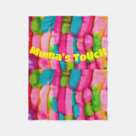 "Vibrant Embrace: Small Fleece Blanket