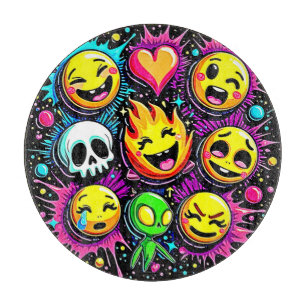 Vibrant Emoji Pop Art