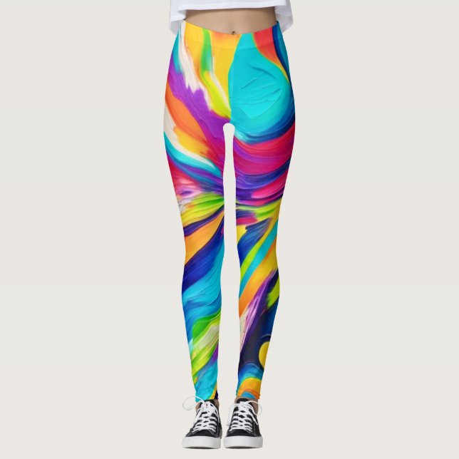 Vibrant energiexplosion leggings (Framsida)