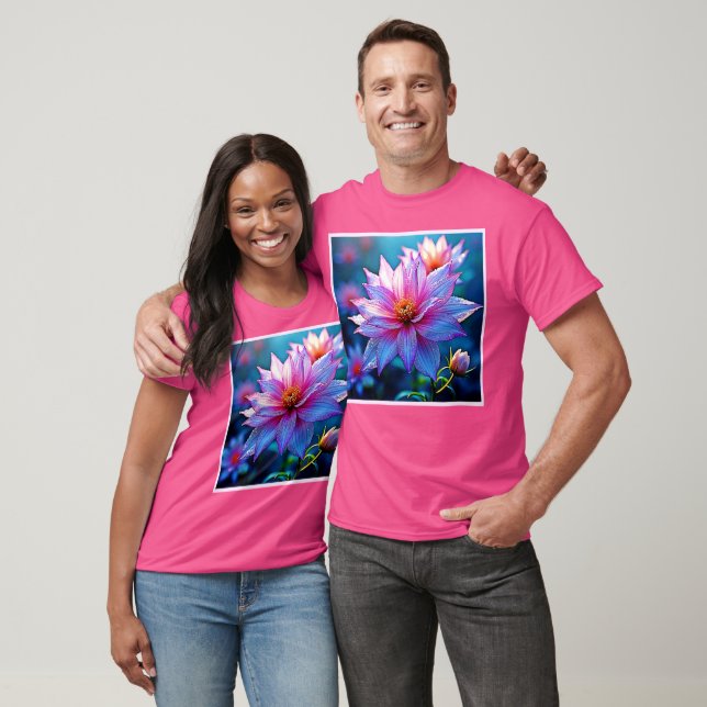 Vibrant Etheral Bloom Artwork T Shirt (Unisex)